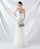 【10色】ロングドレス  チュール 高品質 キラキラ 気質 オフショルダー 宴会 YH2-YEY31812#