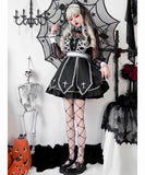 【5点セット】 コスプレ ハロウィン ゴシック シスターコス ゴシック ゴーストドレス 神コス 仮装パーティー  JC2-XJJ211