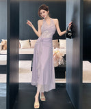 【2色】ロングドレス キャバドレス セクシー ホルターネック Vネック フラワーモチーフ ノースリーブ JC2-ZED885045DXH443