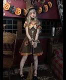 【4点セット】 かわいい コスプレ ハロウィン ダーク 魔女 ロビンフッド エルフ かかし コスチューム 制服パーティー JC2-X9051