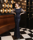 【5色】ロングドレス キラキラ セクシー エレガント 気質 演奏会 宴会 YH2-YEY18177#