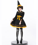 【3点セット】 かわいい コスプレ ハロウィン ウィッチ  仮装 パンプキンモチーフ 制服パーティー JC2-XJJ232