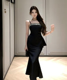 【2色】ロングドレス　荷葉模様ミディ丈ノースリーブドレスセットアップエレガント風・涼感素材    HMZ2-ZED883354DXH502