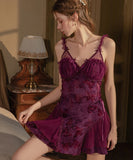 ルームウェア ランジェリー セクシー チュール メッシュ ウエストシェイプ リボンストラップ バタフライ柄 JC8-GR6038