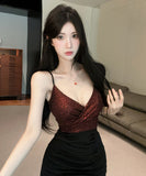 【3色】ロングドレス キャバドレス セクシー 上品 Vネック バイカラー バイカラー タイト パーティードレス JC2-DD6300