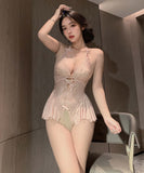 【5色】ルームウェア ランジェリー セクシー 小胸さん向け キャミタイプ レース フェミニン 誘惑 えちえち JC8-JJ1548