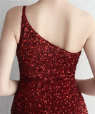 【8色】ロングドレス キラキラ パーティードレス ワンーショルダー お姫様 誕生日 演奏会 宴会 WQ2-YEY18900#