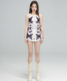 ビキニ セクシー 水着 蝶柄 海辺 着痩せ モノキニ hot girl おしゃれ YH7-YZM-XSN88A20