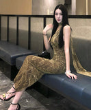 Lady's coco ロングドレス キャバドレス セクシー ワンショルダー タイト フレンチレトロ ワンショルダー パーティー JC2-XHY919311