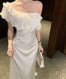 ロングドレス キャバドレス セクシー 清楚感 サテン マーメイドライン JC2-XHY917772