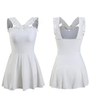 水着 モノキニ ビキニ かわいい フリル 着痩せ 韓国っぽ おしゃれ YH7-KSD1827