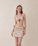 2タイプ ビキニ モノキニ INS話題 セクシー かわいい チェリー柄 水着 おしゃれ YH7-GM-adnYT2