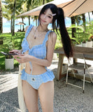 【2色】水着 ビキニ セクシー ガーリー キュート 小胸さん向け 清楚系 温泉 リゾート ビーチ INS映え JC7-DP-A23028