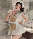 【5点セット】ランジェリー  コスプレ セクシー あざと可愛い フリル メイド風 メイドコスチューム 誘惑セット JC8-JJ1678