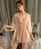 【4色】ルームウェア ランジェリー セクシー 清楚系 ベルベット 誘惑 シースルーメッシュ キャミワンピ JC8-GR6801