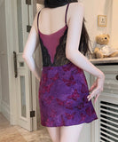 【2色】 ランジェリー セクシー  ベビードール レース スリップドレス バックレス ナイトウェア 大人可愛い系 LW8-GR5802