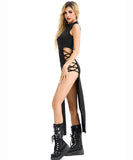 【2点セット】 セクシー コスプレ ハロウィン 闇姫 夜ナカ ブラック 仮装パーティー JC2-XJJ099