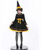 【3点セット】 かわいい コスプレ ハロウィン ウィッチ  仮装 パンプキンモチーフ 制服パーティー JC2-XJJ232