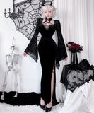 【2点セット】 セクシー コスプレ ハロウィン レトロ ゴシック ベルベット シスター ハーネス アンダーグラウンド パンク スリット JC2-XJJ235