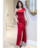 【2色】ロングドレス キャバドレス セクシー プラスサイズ タイトフィット エレガント 細見え スリット入り イレギュラーデザイン クラブ JC2-JX5811