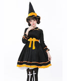 【3点セット】 かわいい コスプレ ハロウィン ウィッチ  仮装 パンプキンモチーフ 制服パーティー JC2-XJJ232