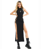 【2点セット】 セクシー コスプレ ハロウィン 闇姫 夜ナカ ブラック 仮装パーティー JC2-XJJ099