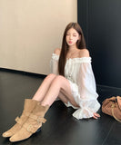 Lady's coco ミニドレス キャバドレス セクシー 上品 オフショルダー フリルデザイン シャツワン 肩見せ ピース デート お出かけ JC2-XKDD335B-6398-Sep26