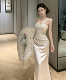 ロングドレス キャバドレス セクシー 上品 ワンショルダー チェーンデザイン 肩見せ ドレープ パーティー JC2-ZED888743DXH238A