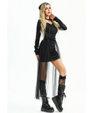 【5点セット】 セクシー コスプレ ハロウィン 魔女風 ゴシック パンク風 クイーンスタイル コスチューム 制服パーティー JC2-XJ99046