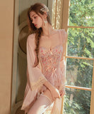 Lady's coco セクシー コルセット シースルー レースランジェリー  カップ付き LW2-GR6342