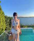 水着 ビキニ セクシー 韓国風 清楚系　写真映え　リゾート ビーチ 温泉 DQ7-DP-A23048
