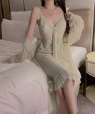 【2色】レース パジャマ ルームウェア ビードール セクシー YH8-GR3953