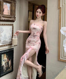 ロングドレス キャバドレス フリル 蝶柄 セクシー オフショルダー YH2-ZED889117DXH343B