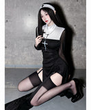 【5点セット】 セクシー コスプレ ハロウィン 神コス シスターコス 大人の色気 コスチューム パーティー 仮装パーティー JC2-XJJ282