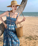 サンドレス セクシー 花柄 新作 海辺 YT2-AQR9723#