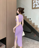 【3色】ミニドレス 新作 セクシー ニット YT2-MLS6505