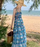 サンドレス セクシー 花柄 新作 海辺 YT2-AQR9723#