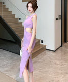 【3色】ミニドレス 新作 セクシー ニット YT2-MLS6505