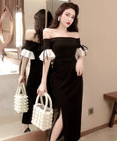 ロングドレス 新作 着痩せ 高見え セクシー YT2-LQE5187GD709