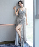 2色  ロングドレス  キャバドレス  背露出  セクシー  パーティー用  高級感 YT2-XYD2331