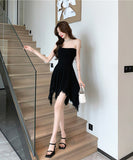 ミニドレス 新作 レース セクシー 背露出 YT2-LQE9545HF350