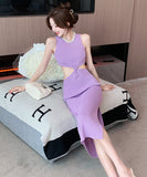 【3色】ミニドレス 新作 セクシー ニット YT2-MLS6505