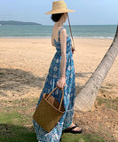 サンドレス セクシー 花柄 新作 海辺 YT2-AQR9723#