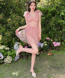 【3セット】ビキニ 水着 背露出 レース かわいい YT7-XCSMQ2247