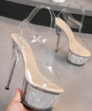 ハイヒール 新作 ピカピカ 高見え 脚長効果 YT5-LHX-JJ-181-92