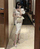 ミニドレス キャバドレス 新作 かわいい 透け感 YT2-LQE5384H449