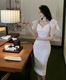 ミニドレス キャバドレス 新作 かわいい 透け感 YT2-LQE5384H449