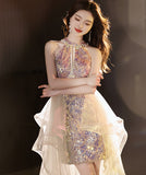 【2色】ロングドレス キャバドレス キラキラ  誕生日 新作 YT2-BYLF0607