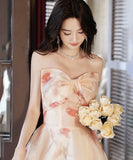 ロングドレス パーティードレス  高品質 花柄 高見え YT2-YWL727