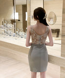 【2色】ミニドレス キャバドレス 新作 セクシー レース YT2-YM8749